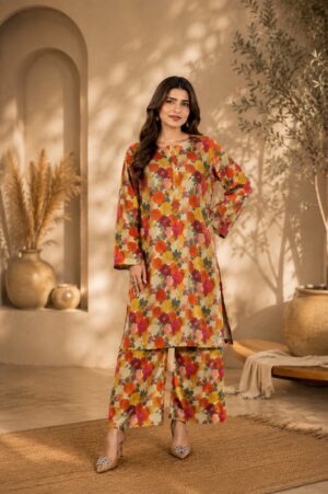 Floral Print Kurta Set
