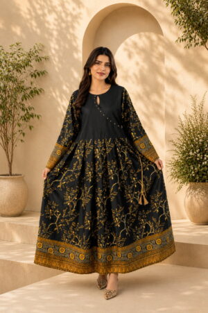 Maira Gold Frock