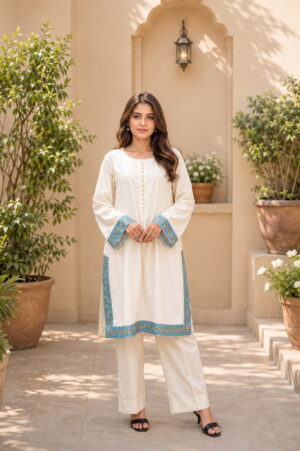 Sukoon  white Co-ord Set